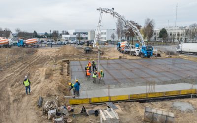 BUDOWA NOWEGO ŻŁOBKA W BRUSACH – PRACE NABIERAJĄ TEMPA
