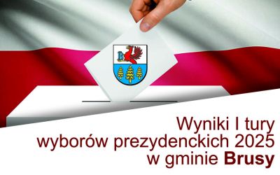 WYNIKI I TURY WYBORÓW PREZYDENCKICH 2025 W GMINIE BRUSY