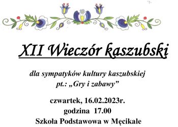 XII Wieczór Kaszubski w Męcikale