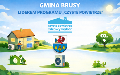 GMINA BRUSY LIDEREM PROGRAMU „CZYSTE POWIETRZE”