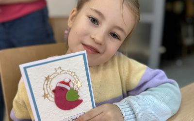 PRZEDSZKOLE NR 1 W BRUSACH: Muchomorki podczas świątecznych warsztatów w WTZ