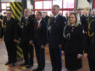 Burmistrz Brus i Komendant Gminny OP odznaczeni brązową odznaką „Zasłużony dla Ochrony Przeciwpożarowej”