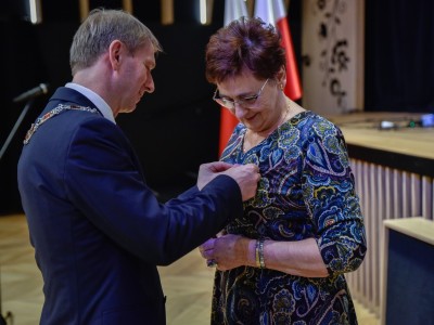 Pani Urszula Bruska była obecna również w imieniu swojego małżonka Romana. 