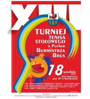 XIII Turniej Tenisa Stołowego - UWAGA! ZMIANA GODZIN!