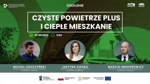 Szkolenie z programów Czyste Powietrze Plus i Ciepłe Mieszkanie