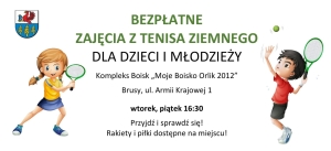 Bezpłatne zajęcia z tenisa ziemnego dla dzieci i młodzieży. Zapraszamy! 