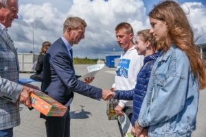 PUNKT SELEKTYWNEJ ZBIÓRKI ODPADÓW W BRUSACH UROCZYŚCIE OTWARTY