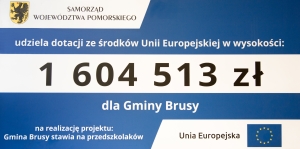 GMINA BRUSY STAWIA NA PRZEDSZKOLAKÓW