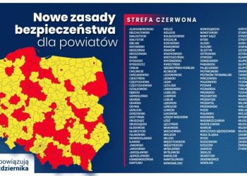 Powiat chojnicki w strefie czerwonej. Burmistrz Brus apeluje o odpowiedzialne podejście do nowej sytuacji.