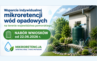 MIKRORETENCJA - WFOŚiGW PROWADZI NABÓR WNIOSKÓW