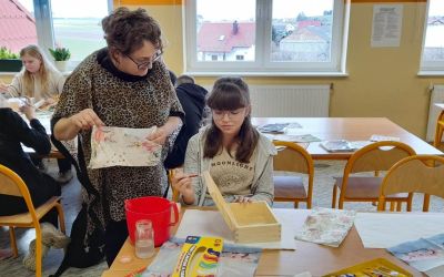 SP LUBNIA: "Budzimy talenty z zimowego snu" – warsztaty manualno – plastyczne