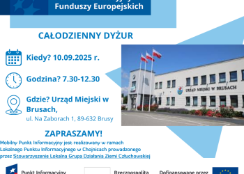 PUNKT INFORMACYJNY FUNDUSZY EUROPEJSKICH - DYŻUR W BRUSACH