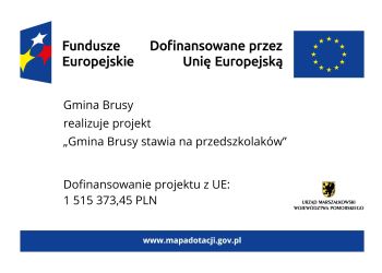 GMINA BRUSY STAWIA NA PRZEDSZKOLAKÓW
