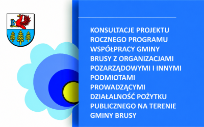 KONSULTACJE PROJEKTU ROCZNEGO PROGRAMU WSPÓŁPRACY GMINY BRUSY Z ORGANIZACJAMI POZARZĄDOWYMI I INNYMI PODMIOTAMI PROWADZĄCYMI DZIAŁALNOŚĆ POŻYTKU PUBLICZNEGO NA TERENIE GMINY BRUSY NA ROK 2027