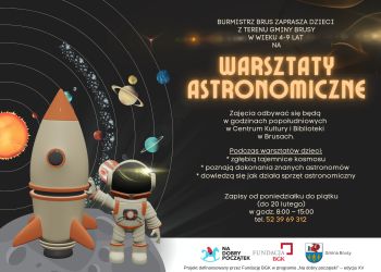 WARSZTATY ASTRONOMICZNE DLA DZIECI