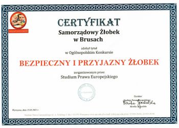 Bruski żłobek z certyfikatem