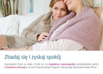 Bezpłatne badania mammograficzne - aklualizacja