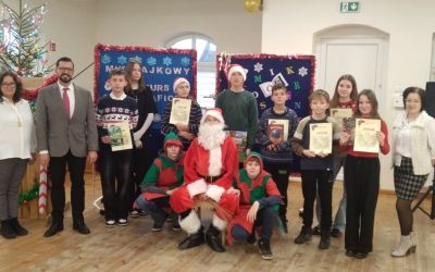 SP W ZALESIU: XIII Gminny Mikołajkowy Konkurs Ortograficzny w Zalesiu