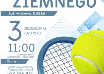 Młodzieżowy Turniej Tenisa Ziemnego - zapraszamy do udziału!