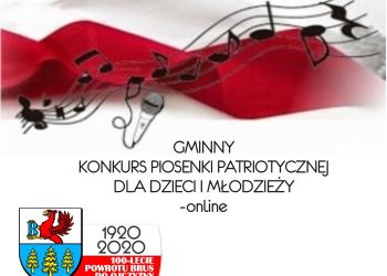 Gminny Konkurs Piosenki Patriotycznej dla dzieci i młodzieży online