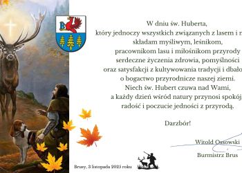 Z okazji dnia św. Huberta...