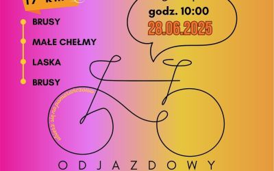 RAJD ROWEROWY "ODJAZDOWY BIBLIOTEKARZ" - KOLEJNA OKAZJA, BY WZIĄĆ UDZIAŁ W AKCJI "AKTYWNE MIASTA" - "BRUSY ROWEROWĄ STOLICĄ POLSKI"!