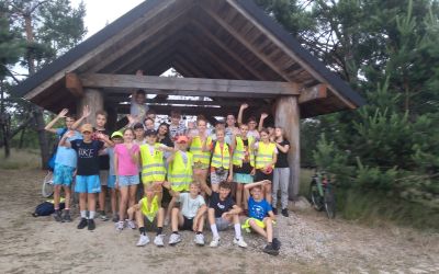 SP ZALESIE: Wycieczka rowerowa uczniów z Zalesia